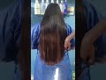 Long hair U shape hair cutting #short #shorts #haircut