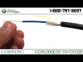 corning 006esf t4101d20 6 strand indoor outdoor singlemode fiber