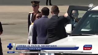 Arribó al país el secretario de Estado de los EE.UU., Marco Rubio