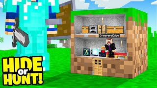 We made a Secret TINY Minecraft Base.. (Hide Or Hunt #1)