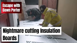 DIY on stables turning too areas into room's insulating the Attic space