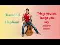 Diamond Elephant - Things you do, Things you say - Acoustic Version #acousticsongs #singersongwriter