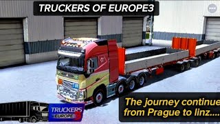 Truckers of Europe3 | Prague to Linz | dubble trailer and full load of bricks......,