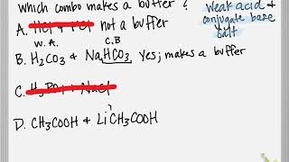 Identifying Buffer Combinations