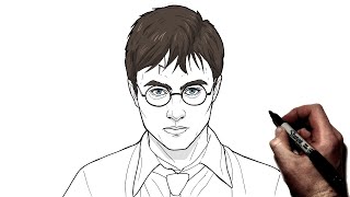 How To Draw Harry Potter | Step By Step | Harry Potter