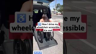 ♿ How I drive my car as a #wheelchair girl | #disabled #disability #amputee #handicapable #usa #shor