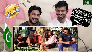 Pakistani React To Bluetooth Prank Valentine Special - Proposing Cute Girl's| Prank In India 2020