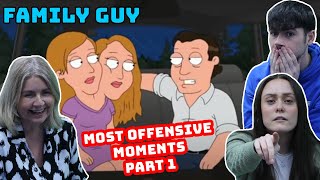 BRITISH FAMILY REACTS! Family Guy | Most Offensive Moments PART 1