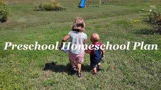 Montessori at Home Preschool Plan 2022-23