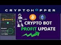 Profit Update CryptoHopper Bitcoin and Ethereum Automated Crypto Trading Bot RSI Strategy on Binance