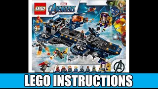 LEGO Instructions: How to Build LEGO Avengers Helicarrier - 76153 (LEGO MARVEL)