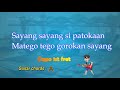 si patokaan vocal minus one with chords and lyrics