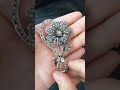 Rhinestone Black Flower Brooches for Women Vintage Elegant Large Brooch Pin