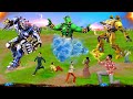 जादुई चिराग जेसीबी रोबोट Vs मेगाट्रोन शैतान  Magical lamp JCB Robot Vs Megatron Monster Hindi Story