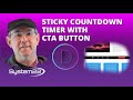 Divi Theme Sticky Countdown Timer With CTA Button 👍👈👈👈