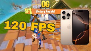 iPhone 16 Pro 120 Fps Fortnite Mobile Gameplay *Fortnite OG New Chapter 1 Season 2 With A Crazy Win*