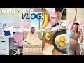 LIVING ALONE VLOG: settling in to the new apartment, hauls, organizing, days in my life, + more!