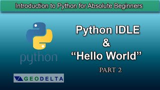 Lesson 2- What is "Hello World" in Python?