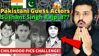 Pakistani Guess Bollywood Actors by THEIR CHILDHOOD Pictures🤔 | Reaction Vlogger