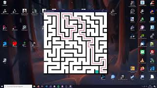 Hunt and Kill | Astar algorithm (Maze generator & solver progress update)