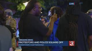 DAY 2: Demonstrators and police square off