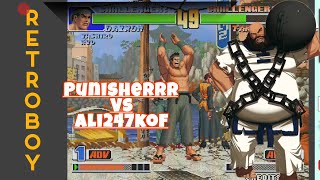 KOF 98 Punisherrr Vs Ali247kof | ggpo | fightcade | Gameplay | Rank Match