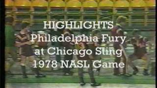 Philadelphia Fury vs. Chicago Sting NASL game 1978 highlights