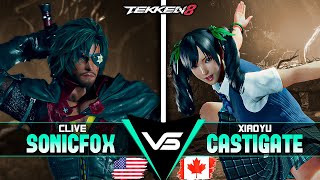 SONICFOX (Clive) vs CASTIGATE (Xiaoyu) ➤ Pro Players - Top Players - Tekken 8 - Ranked Match