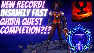 Qhira Final Strike - FINISHED QHIRA QUEST IN 4 MINUTES?!?! - Grandmaster Storm League