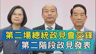 【TVBS新聞精華】第二場總統政見會交鋒　 第二階段政見發表