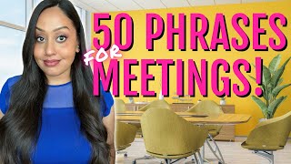 50 Phrases for Business Meetings in English