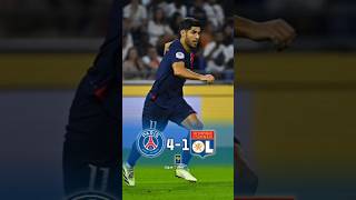 PSG vs Olympique Lyonnais (4-1) | Highlight & Goal 2023 #shorts #youtubeshorts #footballshorts