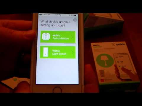 Belkin WeMo Switch Setup Amplifier Demo