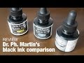 Dr Ph Martin's Black Ink Comparison