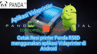 Mencetak Resi Pengiriman Printer Panda R58D menggunakan Vida Printer di Android