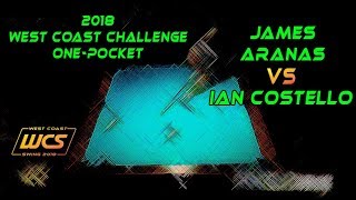 #5 - James ARANAS vs Ian COSTELLO / 2018 West Coast Challenge 1-Pocket!