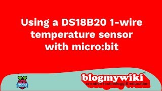 1-wire temperature sensor with micro:bit