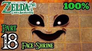 Zelda Link's Awakening Walkthrough 100% Switch - Part 18 - Face Shrine | Level 6 | Facade