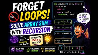 Sum of Array Elements Using Recursion | Clean Code Approach