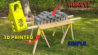 These 3D Printed Saw Horse Brackets Have INCREDIBLE Strength! I was certainly impressed.