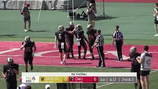 Carnegie Mellon Football Highlight vs  Geneva 9-14-24