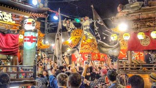 2024.8.25 浜北 貴布祢神社 祭典 千秋楽! はち合わせ!!  静岡県 浜松市 浜名区(旧浜北区) (郷中組·西町組·本町下組·本町上組·南一番組·みゆき連·本旭組) 屋台