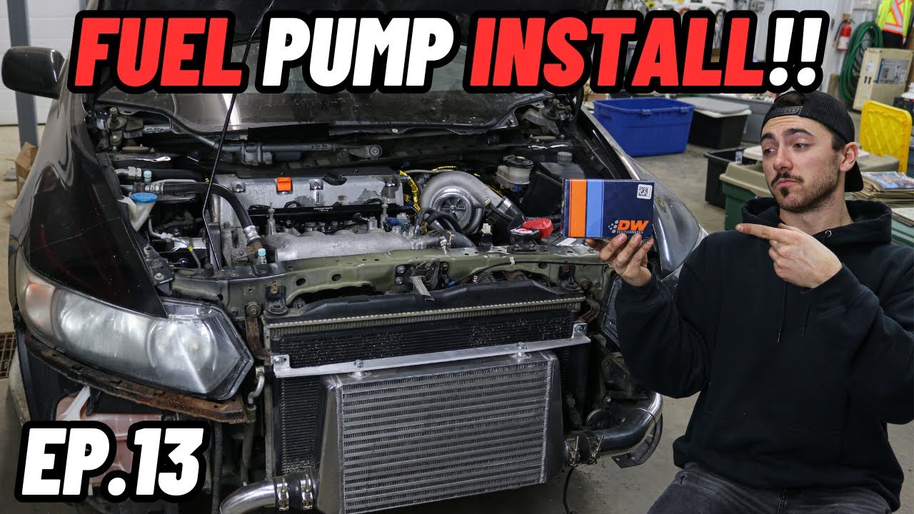 TURBO 8th Gen Honda Civic Build | Ep.13 (340LPH Fuel Pump Install ...