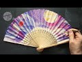 预 祝 中 秋 节 快 乐！！ 丙烯画扇子 how to decorate chinese fan