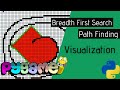 Breadth First Search Algorithm Visualization - Python Pygame Path Finding Visualization