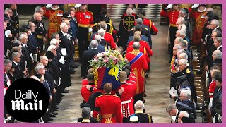 Queen Elizabeth II's coffin procession to Westminster Abbey