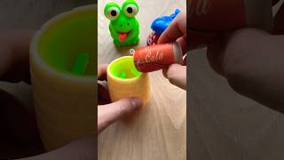 Squishy Frog Drinking! 🥤🐸🤣 #satisfying #squishy #frog #funny #shorts