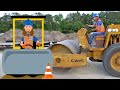 Road Roller with Handyman Hal | Construction for Kids | Learn about Rollers