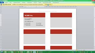 ทํานามบัตรด้วย Word 2010 มาเรียนรู้วิธีทํานามบัตรด้วย Word 2010 แบบง่ายๆกัน