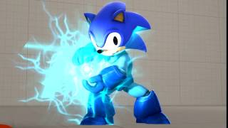 SonicMan does a Kamehameha